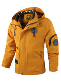 Leichte Herren Outdoor-Jacke, winddicht und wasserdicht mit Kapuze