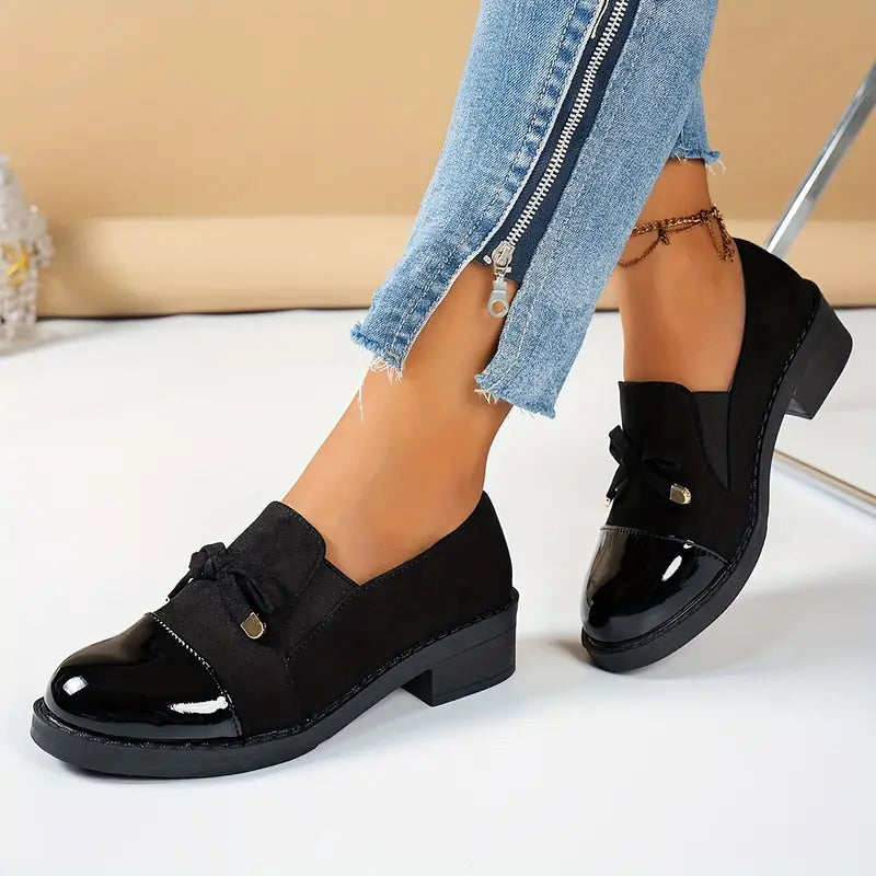 Damen Lackleder Loafers Shopnory Shopnory