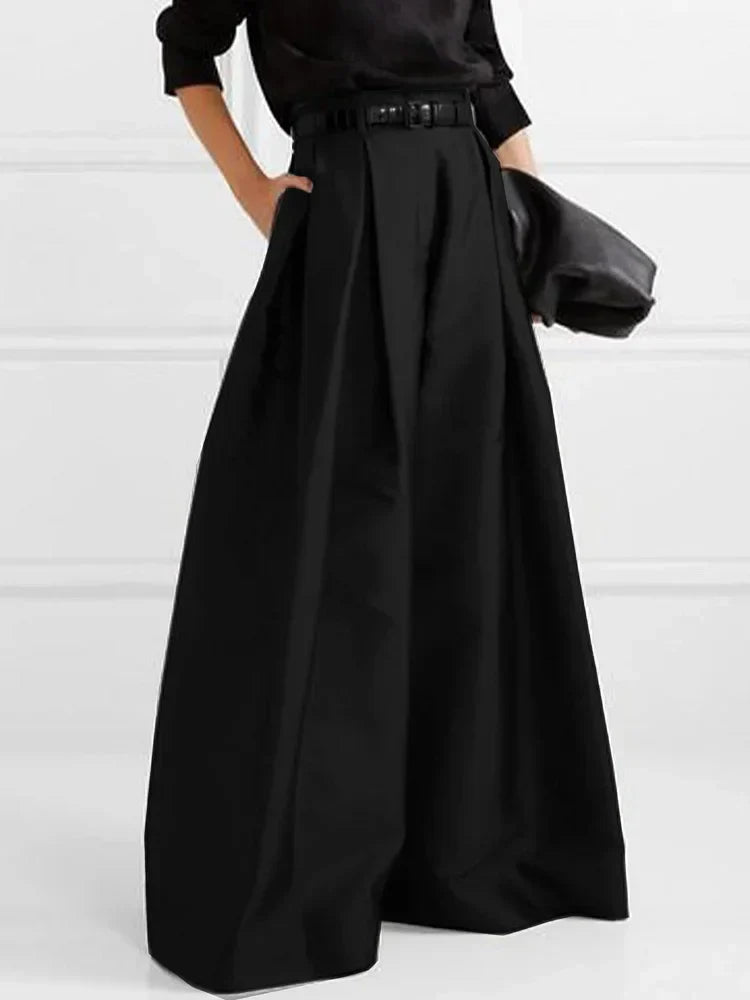 Weite Hose mit Hoher Taille