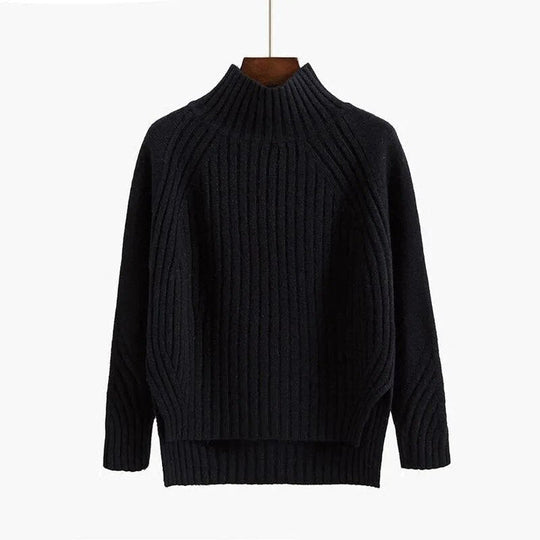 Strickpullover mit Halbem Rollkragen