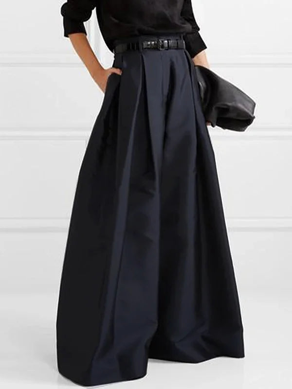 Weite Hose mit Hoher Taille