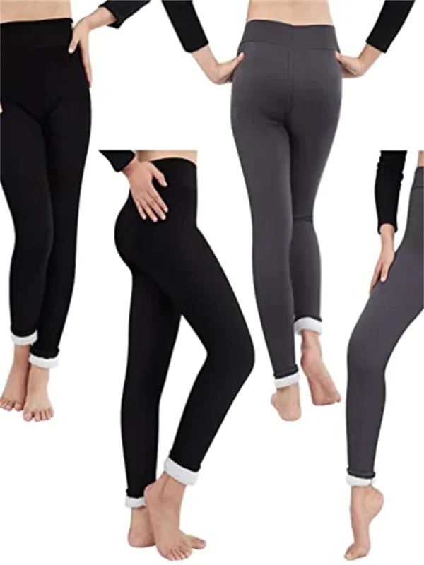 Damen Winterhose Fleece - Warme Leggings mit Formungseffekt