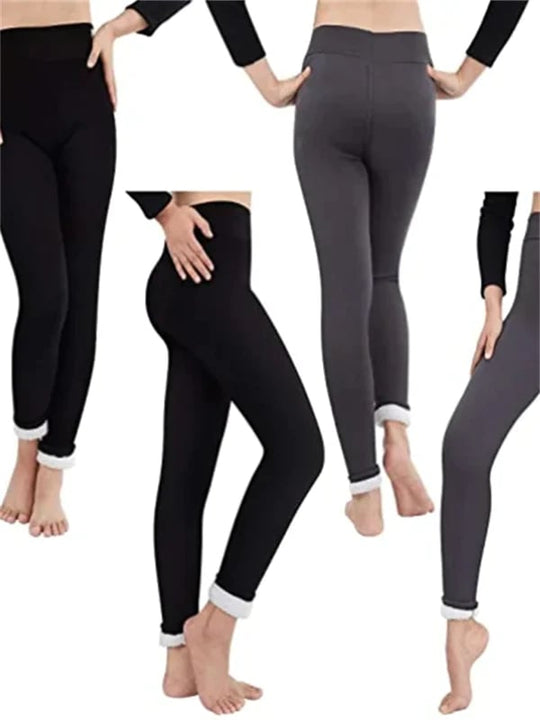 Damen Winterhose Fleece - Warme Leggings mit Formungseffekt