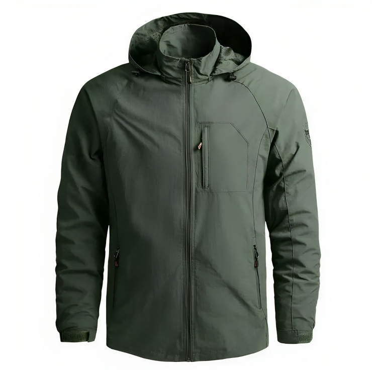 Wasserdichter Kapuzenwindbreaker für Herren