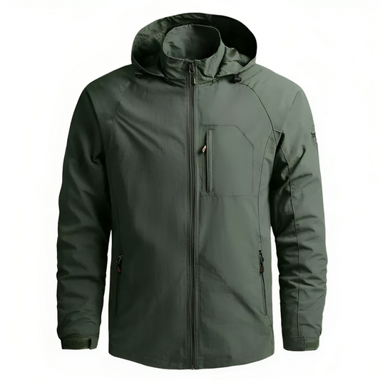 Wasserdichter Kapuzenwindbreaker für Herren