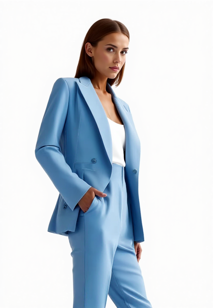 stilvolle maßgeschneiderte Anzug - elegantes Blazer- und Hosen-Set für Frauen