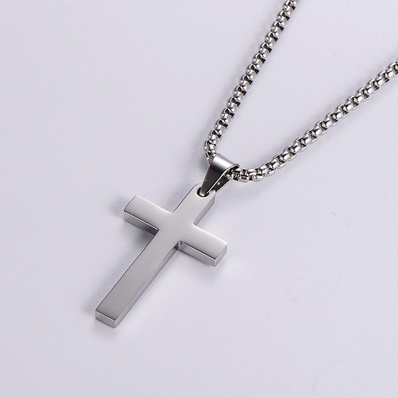 Kreuz Kette in Edelstahl - 18k vergoldet | Shop Nory