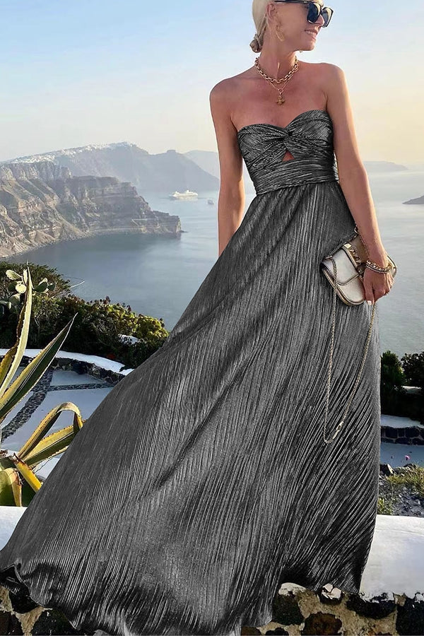 Damen Maxikleid schulterfrei
