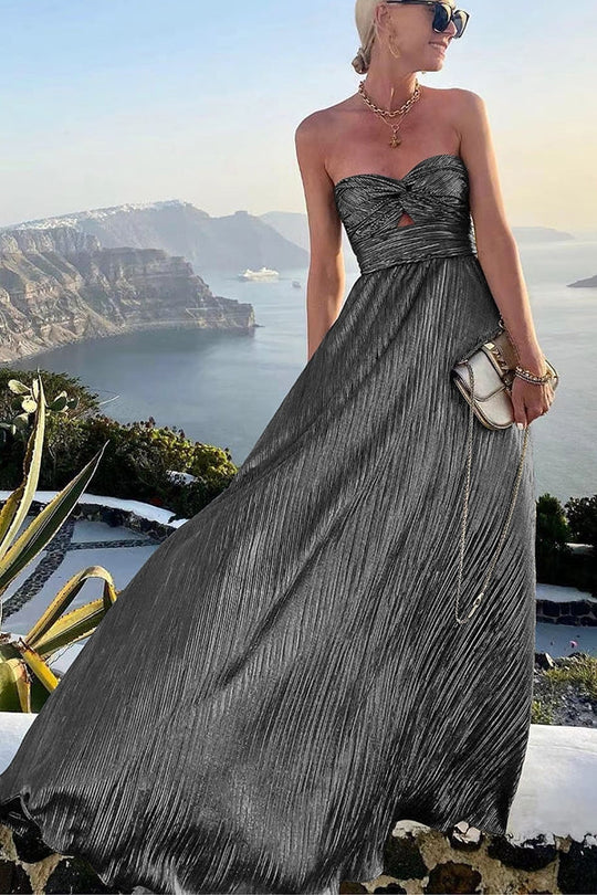 Damen Maxikleid schulterfrei