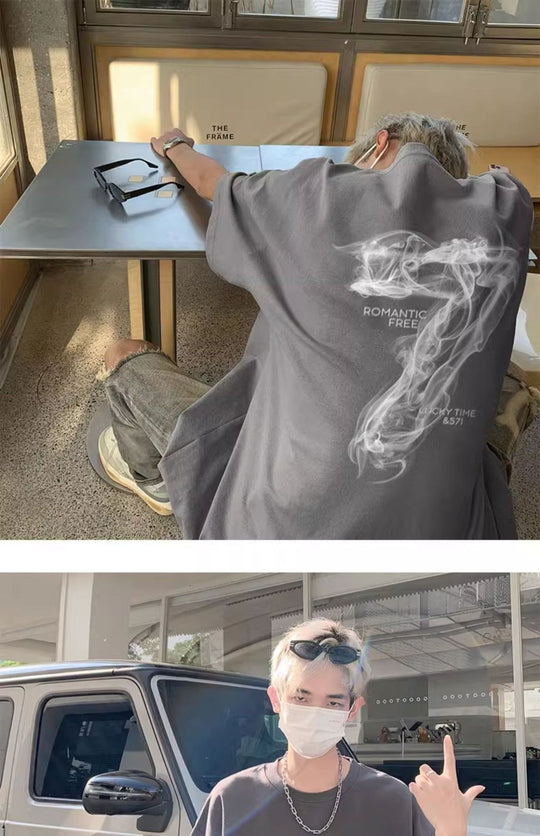 Lockeres T-Shirt in Übergröße für Männer