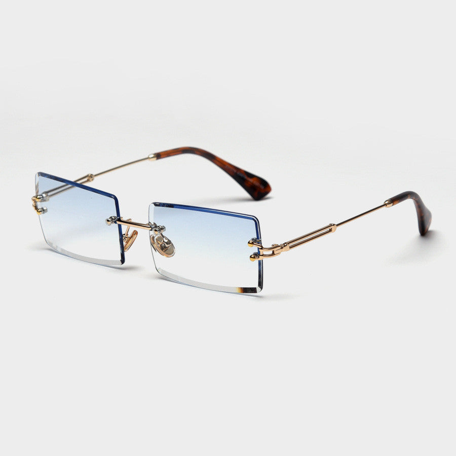 Modische Rechteckige Sonnenbrille Im Retro Stil