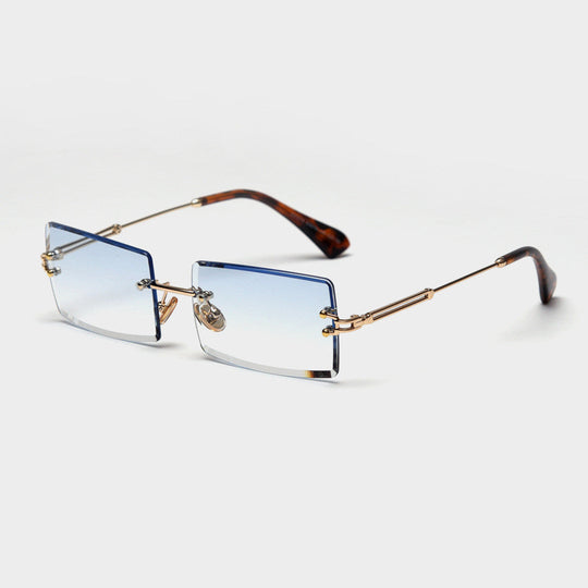 Modische Rechteckige Sonnenbrille Im Retro Stil