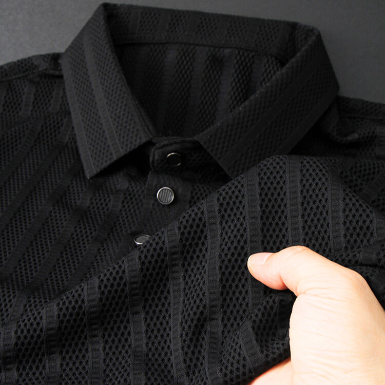 Herren Poloshirt Aus Seide