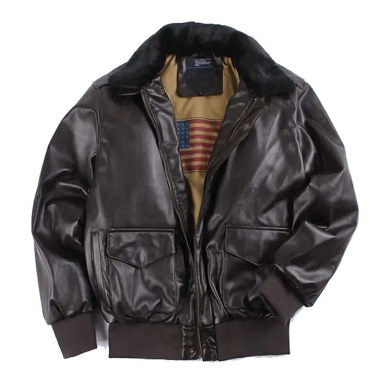 Herren Lederjacke mit praktischen Taschen