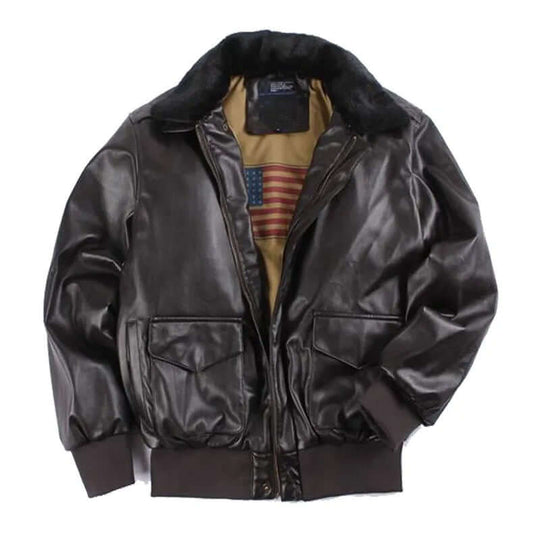 Herren Lederjacke mit praktischen Taschen