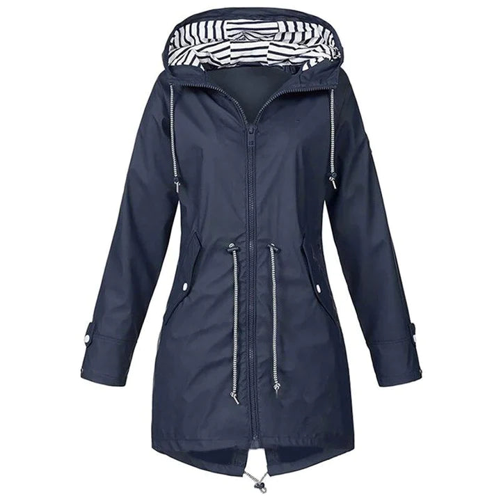 Wasserdichte Regenjacke Mit Kapuze Für Damen Stilvoll & Outdoor Tauglich