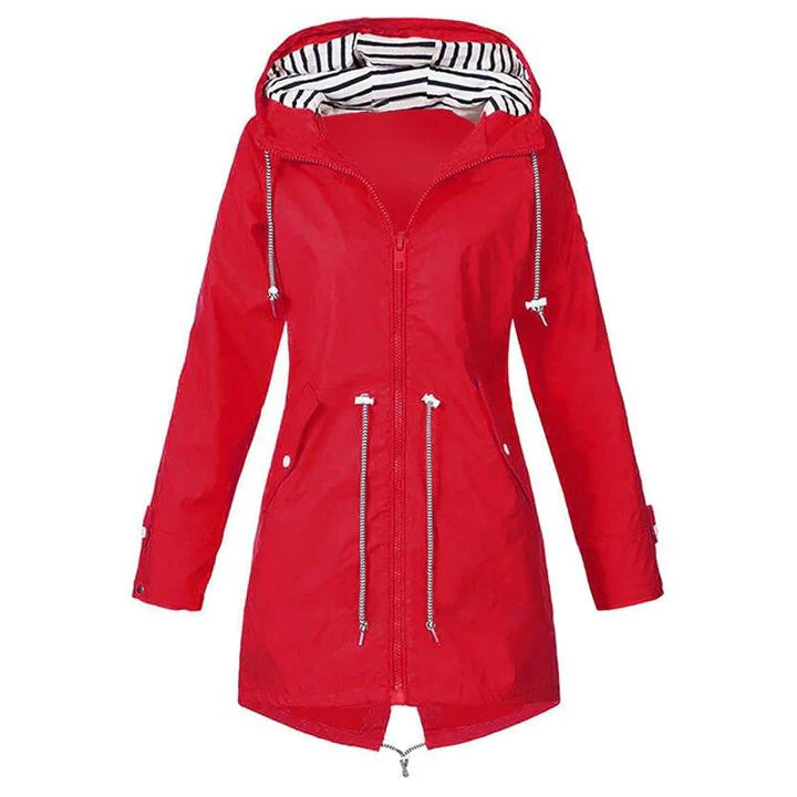 Wasserdichte Regenjacke Mit Kapuze Für Damen Stilvoll & Outdoor Tauglich