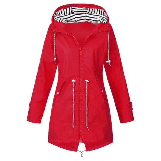 Wasserdichte Regenjacke Mit Kapuze Für Damen Stilvoll & Outdoor Tauglich