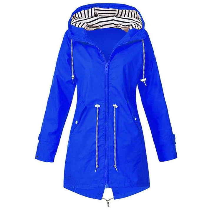 Wasserdichte Regenjacke Mit Kapuze Für Damen Stilvoll & Outdoor Tauglich