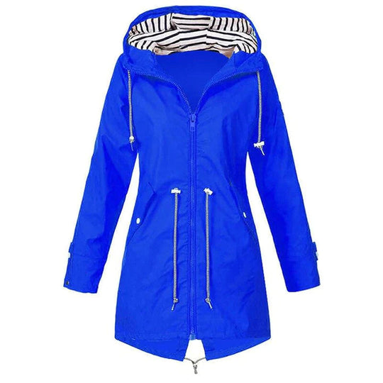 Wasserdichte Regenjacke Mit Kapuze Für Damen Stilvoll & Outdoor Tauglich