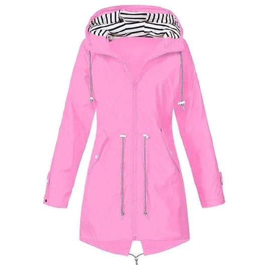 Wasserdichte Regenjacke Mit Kapuze Für Damen Stilvoll & Outdoor Tauglich
