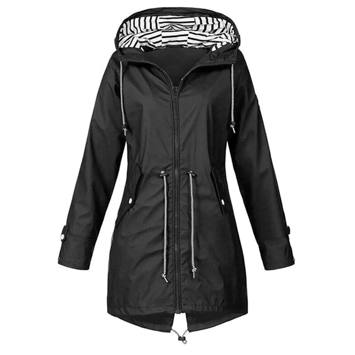 Wasserdichte Regenjacke Mit Kapuze Für Damen Stilvoll & Outdoor Tauglich