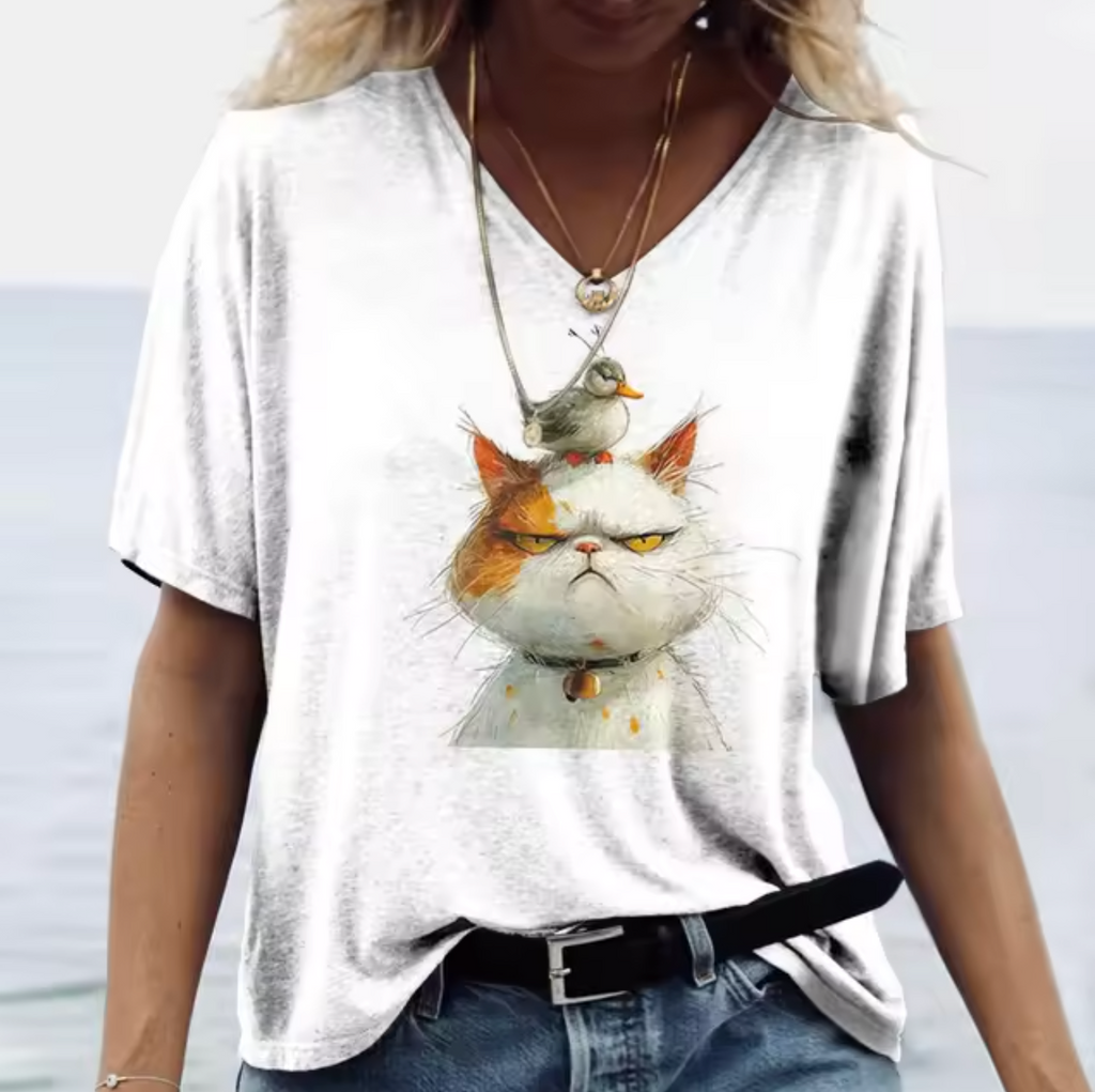 Weiße T-Shirts mit Hasenmotiven