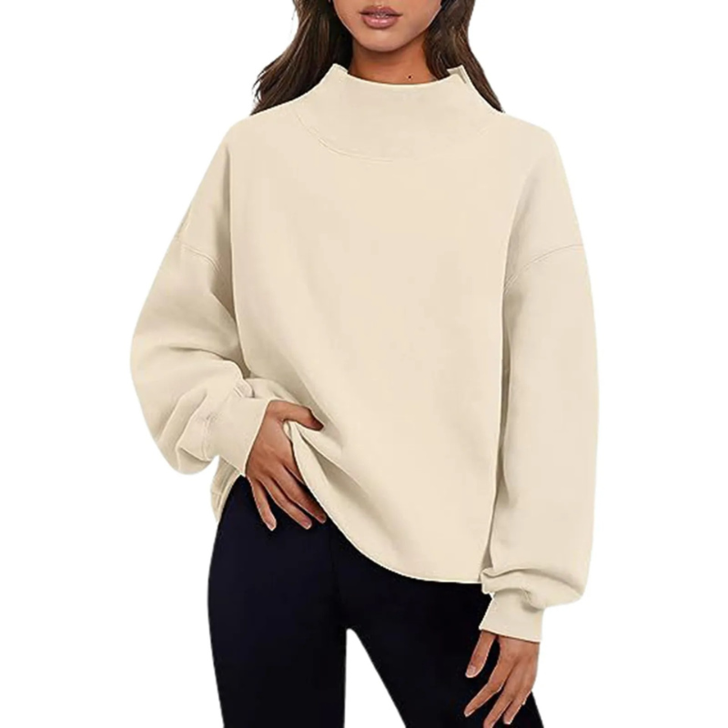 Sweatshirt Locker Sitzender Damenpullover