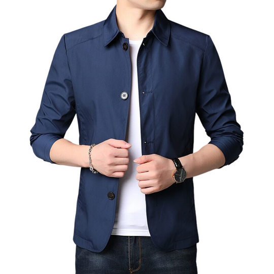 Casual, Lockere, Winddichte Jacke für Männer