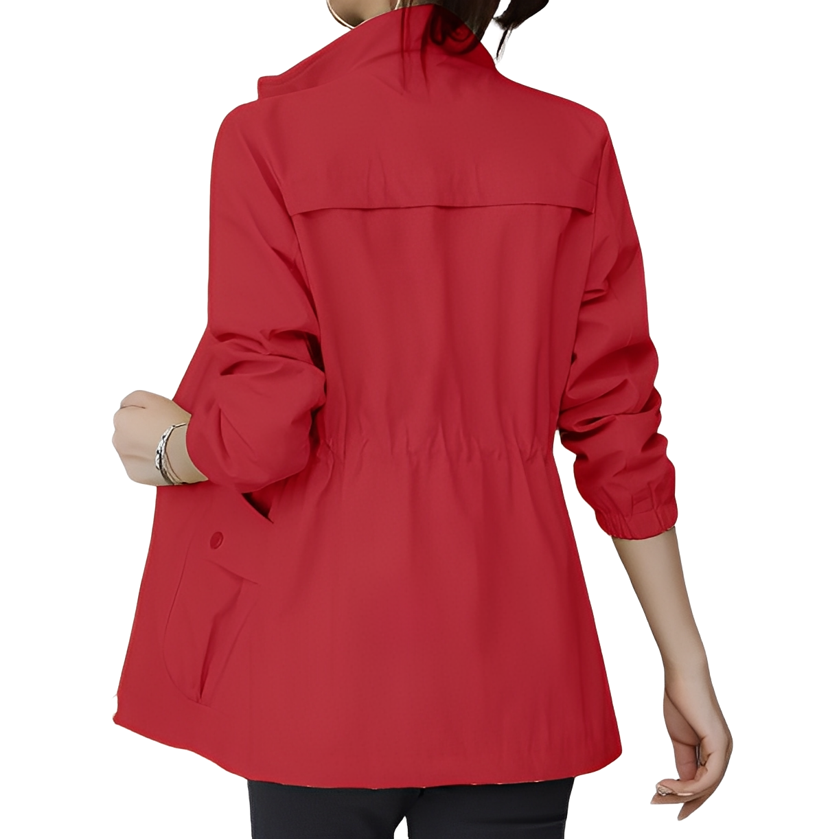 Stylische Jacke mit verstellbarem Bund für Frauen