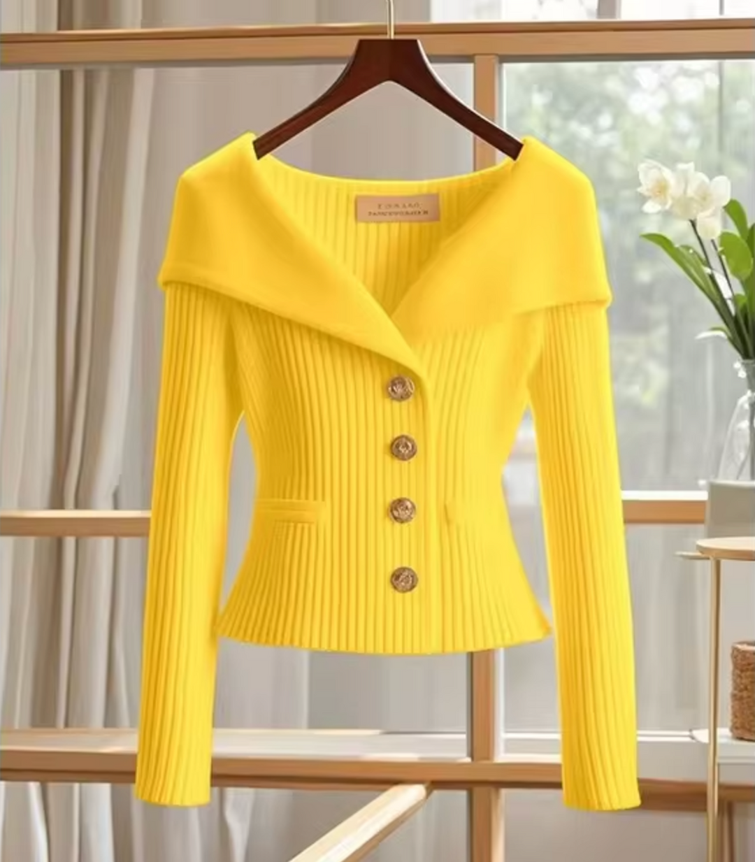 Strickjacke Damen Kurz Cardigan für Übergangsjahre