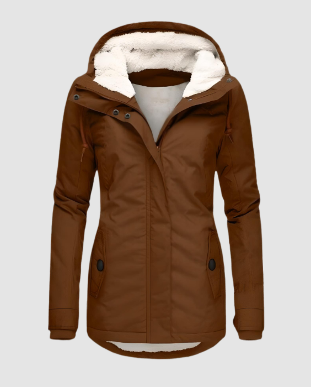 Lange Gefütterte Winterjacke Damen | Shop Nory