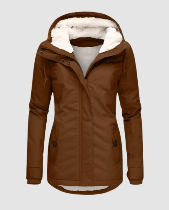 Lange Gefütterte Winterjacke Damen | Shop Nory