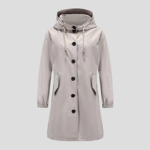 Wasserdichte Regenjacke mit Kapuze für Damen