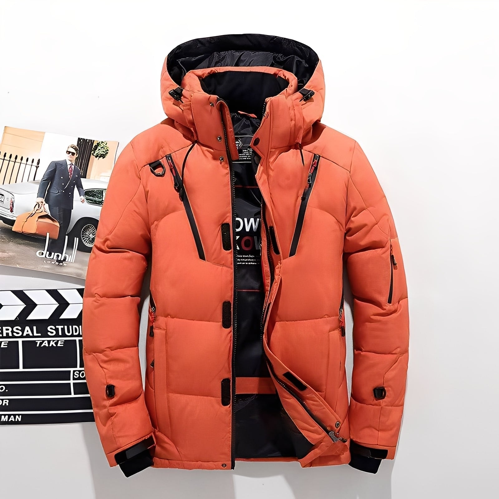 Moderne, Dicke Winterjacke für Männer