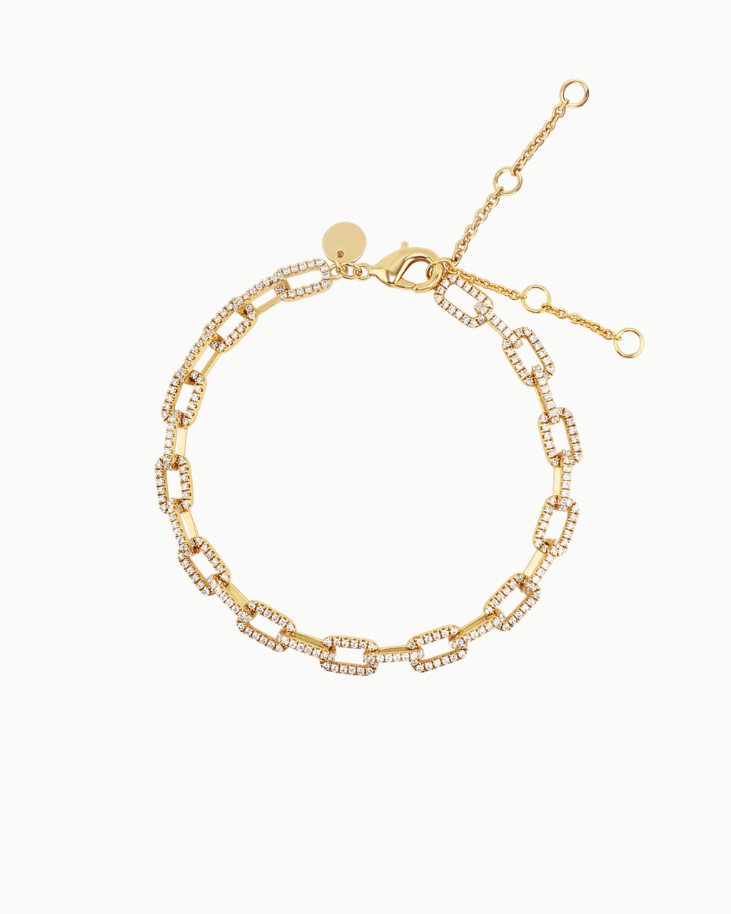 Luxe Kendall Kristall Goldkette Armband | Shop Nory
