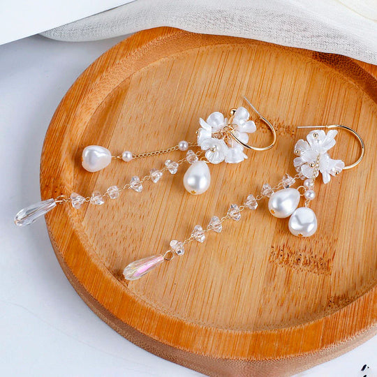 Böhmische Ohrringe mit Perlen und Kristallen | Shop Nory