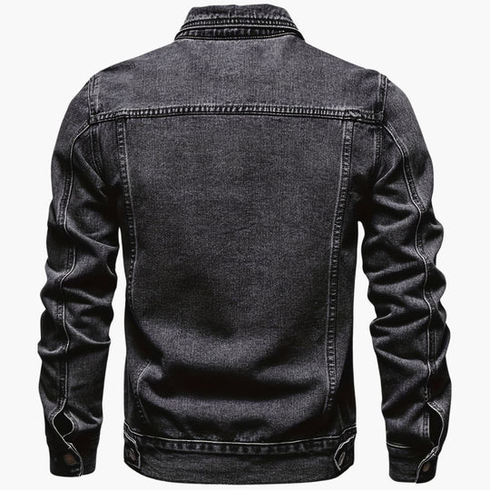 Slim-Fit Freizeit-Denimjacke für Männer