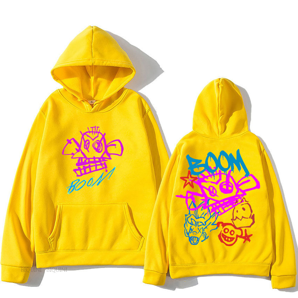 Arcane Jinx Cartoon Langarm-Hoodie