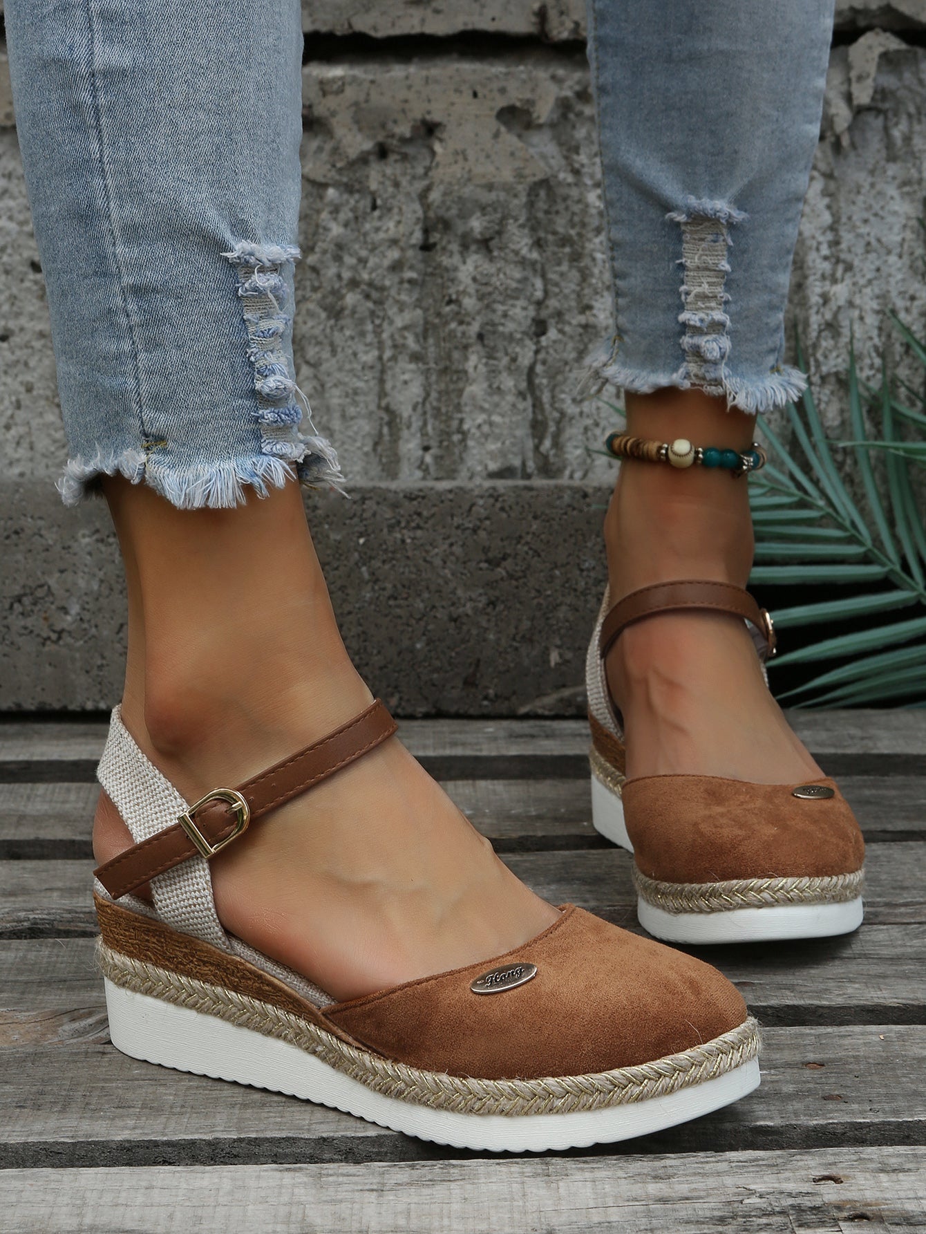 ShopNory | Orthopädische Trendy Braune Espadrilles