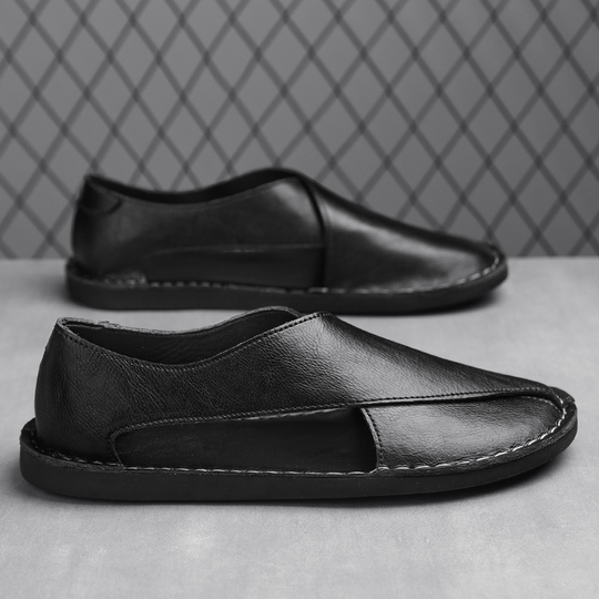 Sandalen aus echtem Leder für den Strand
