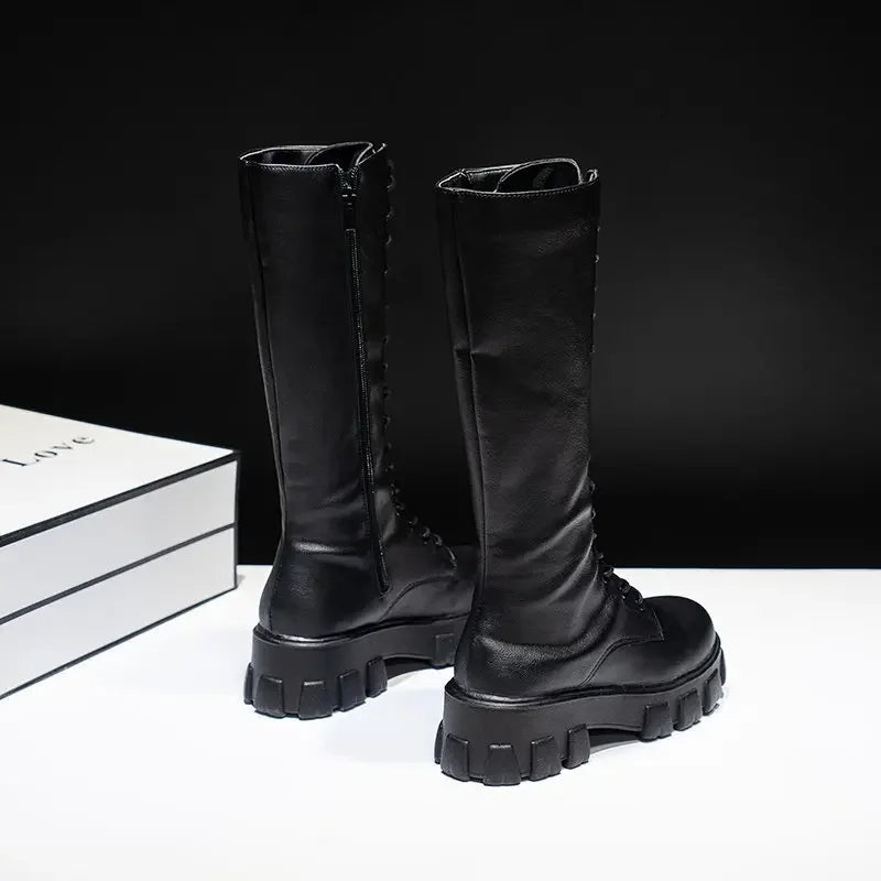 kniehohe Stiefel mit Absatz für Frauen perfekt für lässige Tage