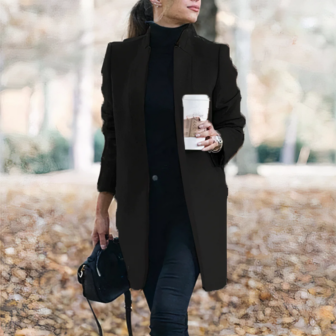 Mantel Damen Lange Trenchcoat