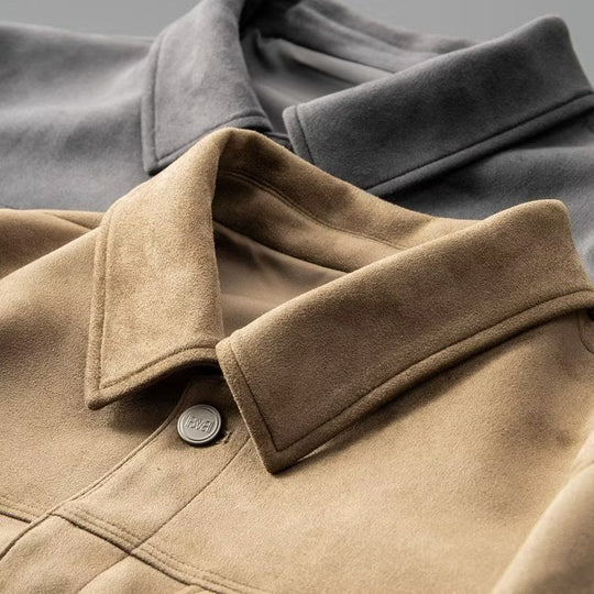 Klassische Wildlederjacke für Männer