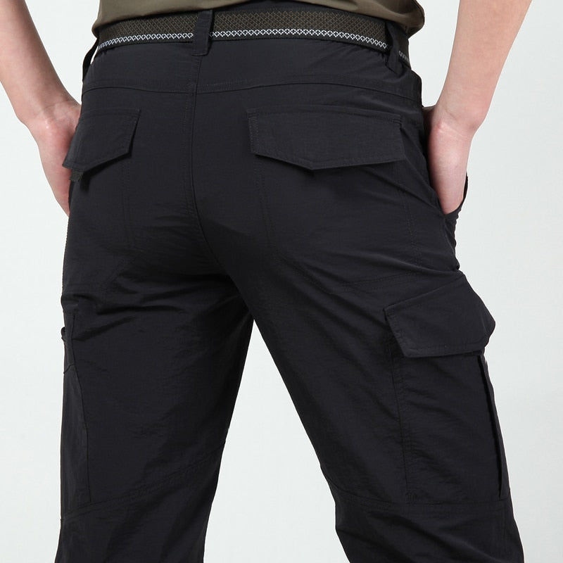 ShopNory | Funktionale und Stilvolle Herren Cargo Hose mit Praktischen Klappen Taschen
