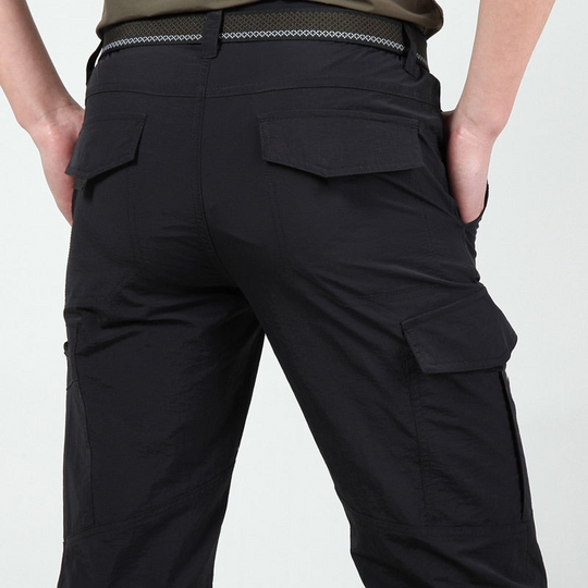 ShopNory | Funktionale und Stilvolle Herren Cargo Hose mit Praktischen Klappen Taschen