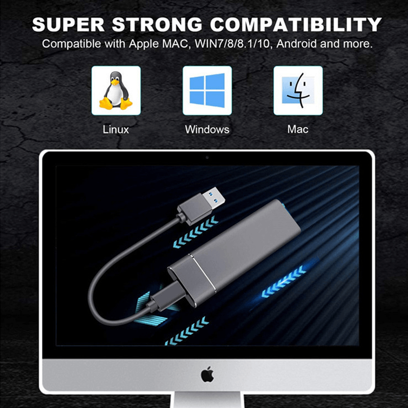 Avelena | DataFlash | Tragbare Ultra Schnelle Externe SSD Festplatte