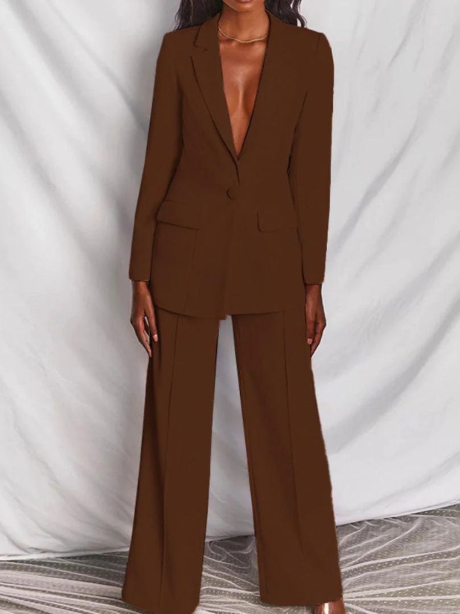 Blazer und Hose Set für Damen Business Kleidung