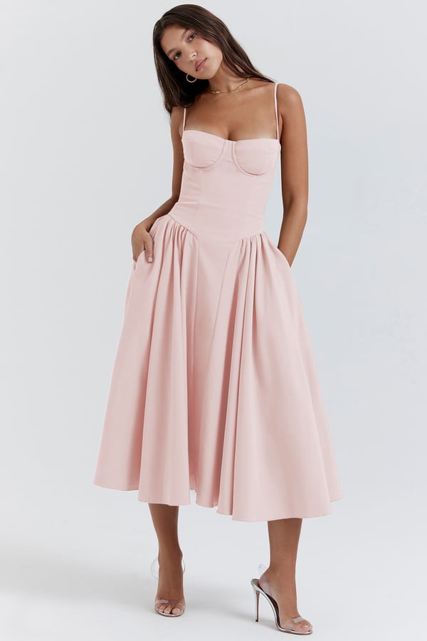 Midikleid In Korsettform