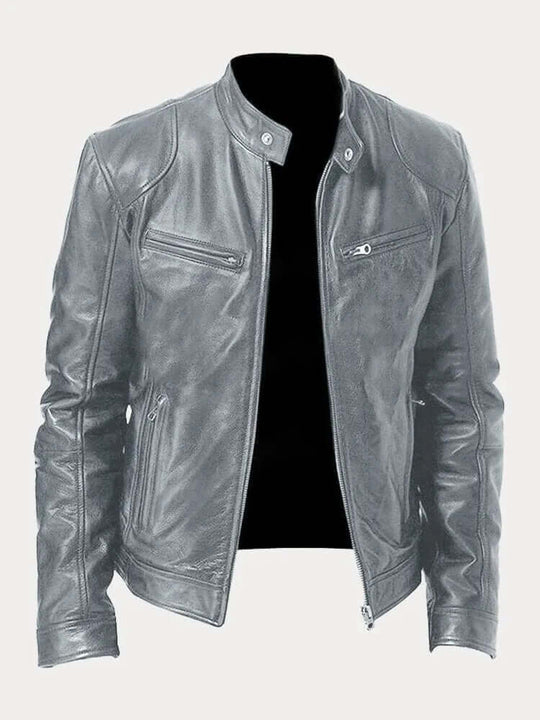 Herren Klassische Lederjacke